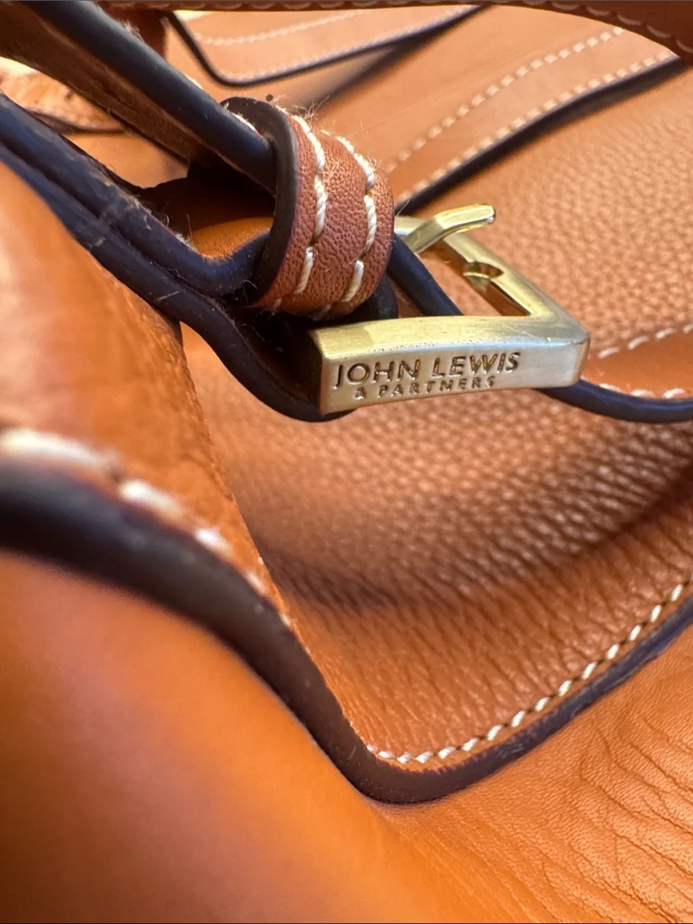 John Lewis pebbled grain leather, the zipped backpack